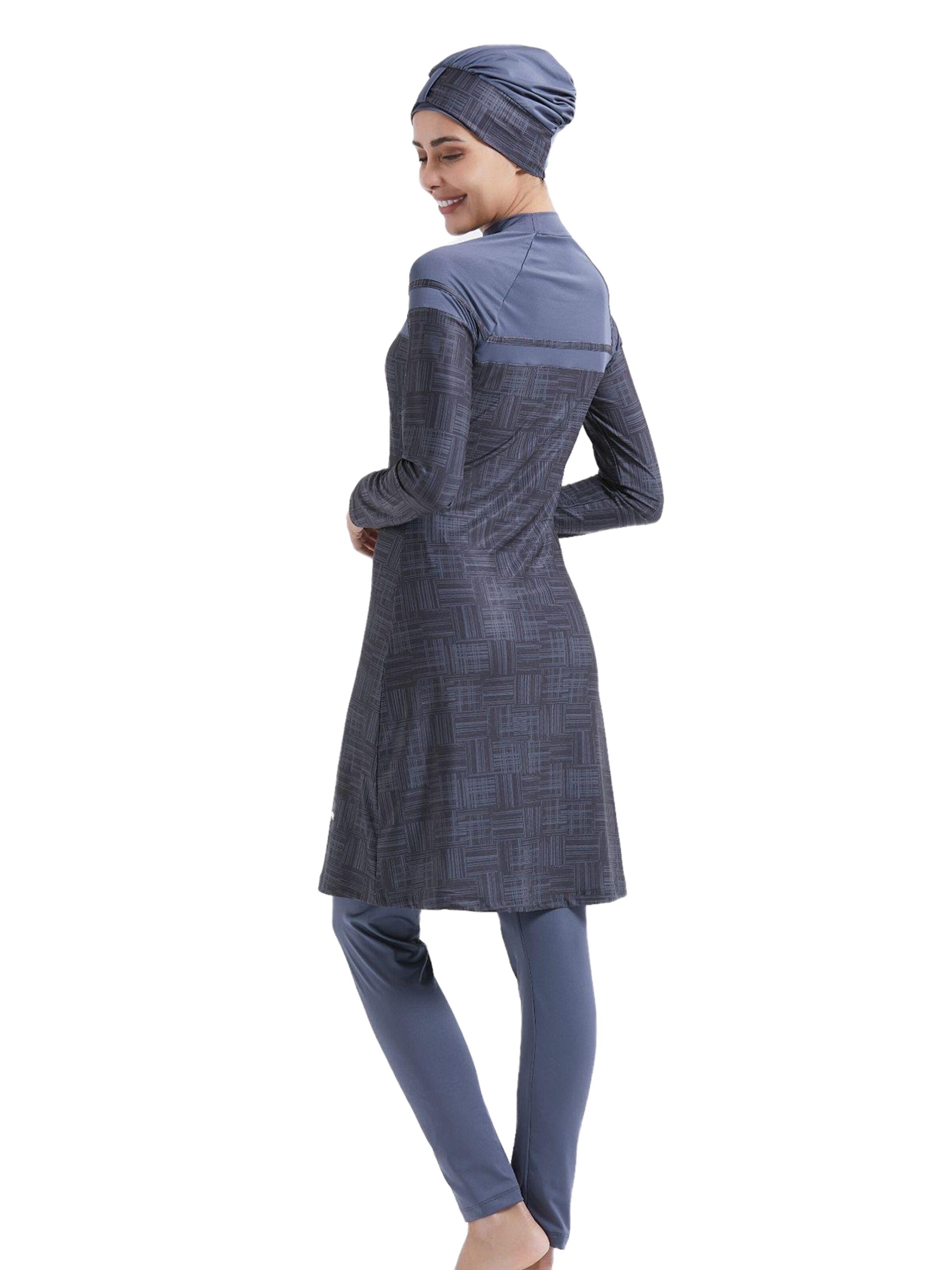 C&City Hijab Badeanzug in Grau