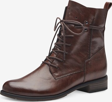 MARCO TOZZI Lace-Up Ankle Boots in Brown: front