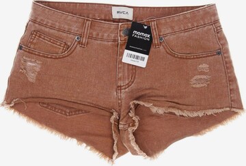 RVCA Shorts in XS in Brown: front