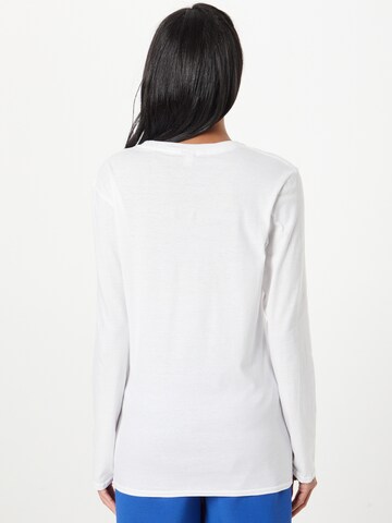 River Island Shirt 'FOCUS ON THE GOOD' in White