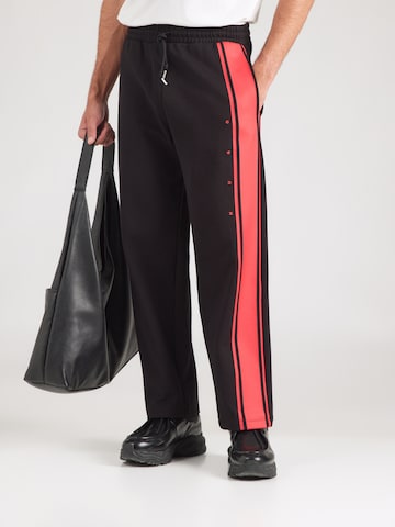 HUGO - Loosefit Pantalón 'Demsipant' en negro: frente