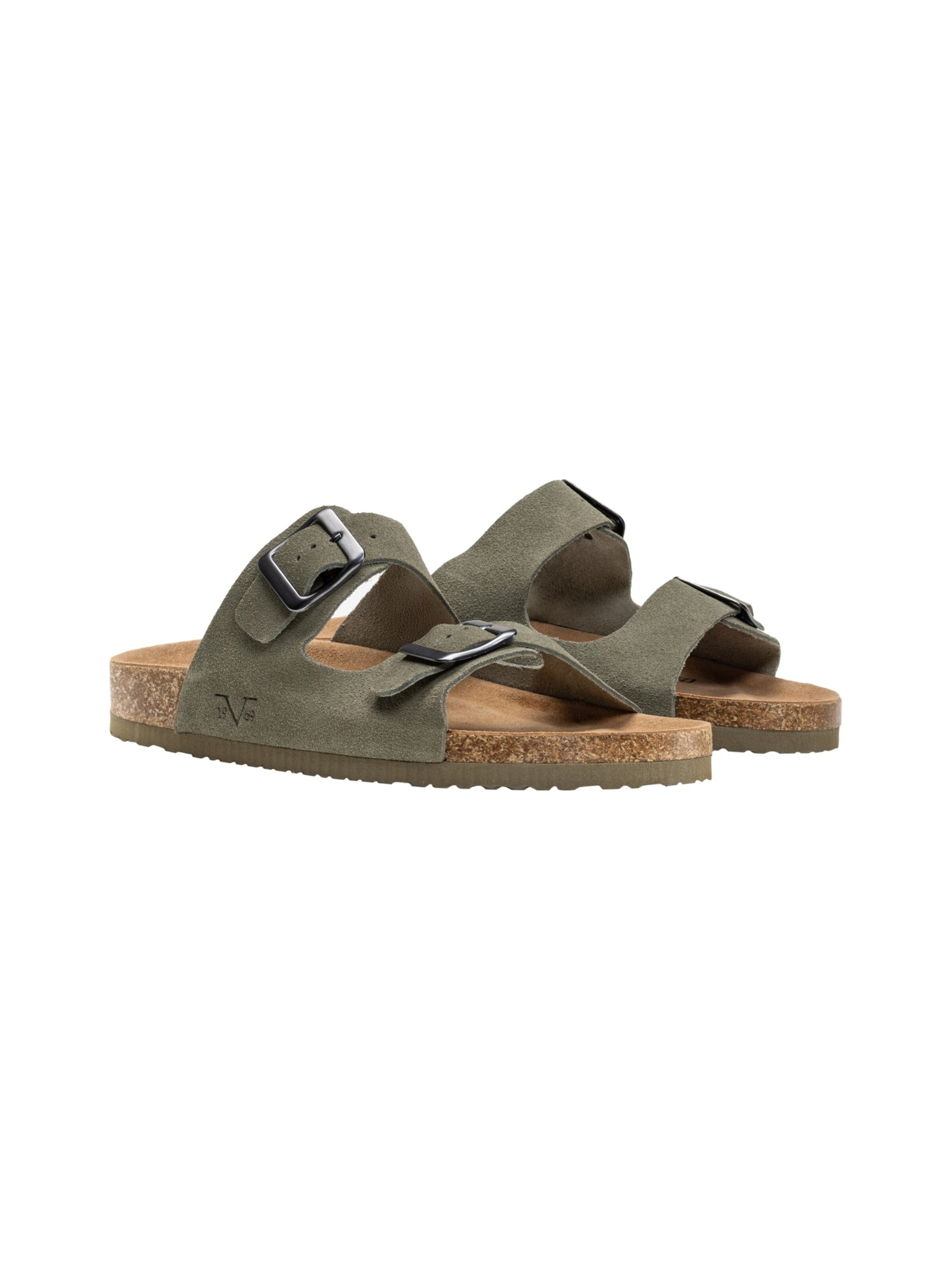 19V69 ITALIA Sandalen ' SASSUOLO SUEDE ' in Groen