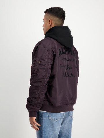 ALPHA INDUSTRIES Overgangsjakke 'MA-1 ZH' i lilla