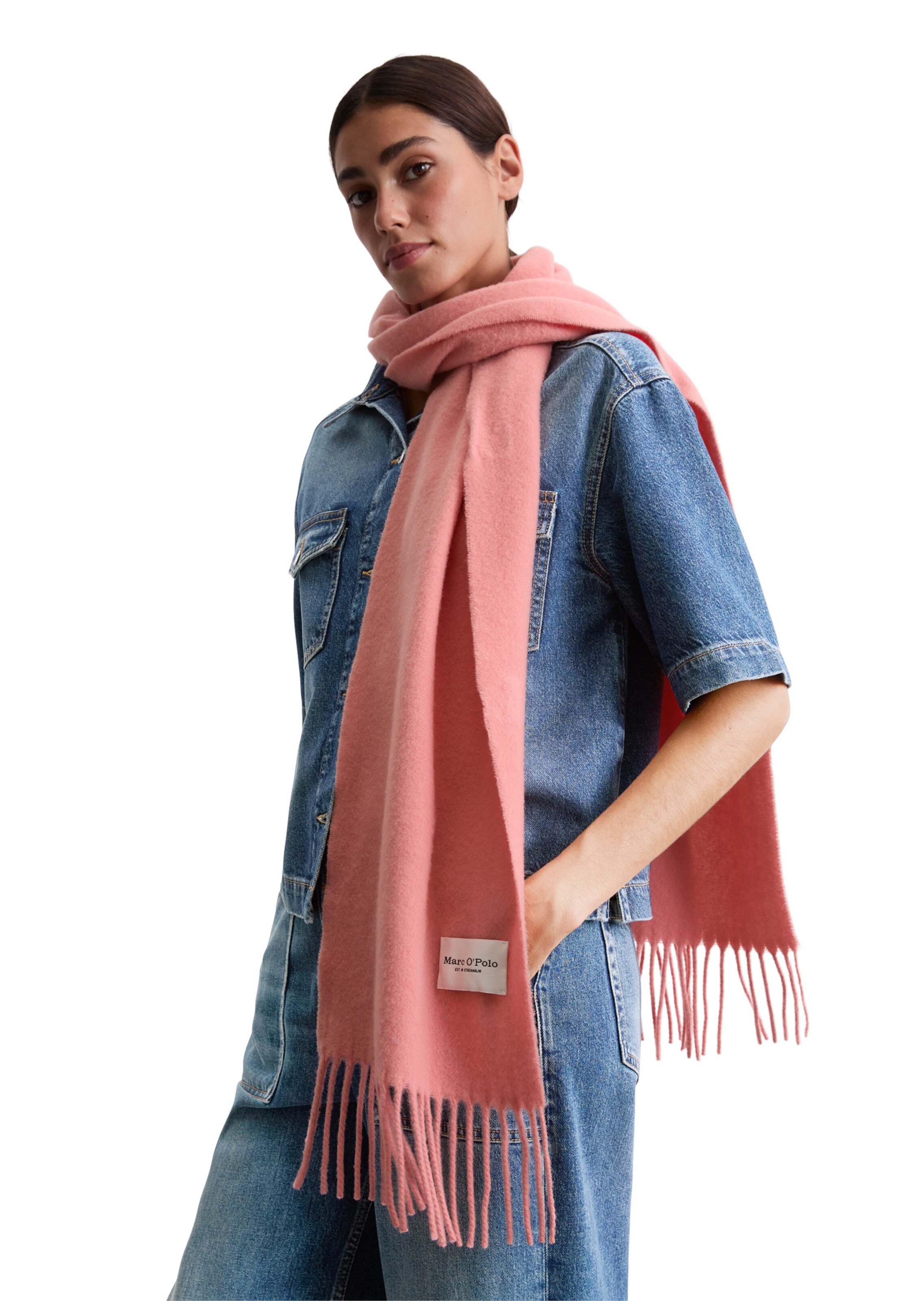 Marc O'Polo Scarf in Pink: front