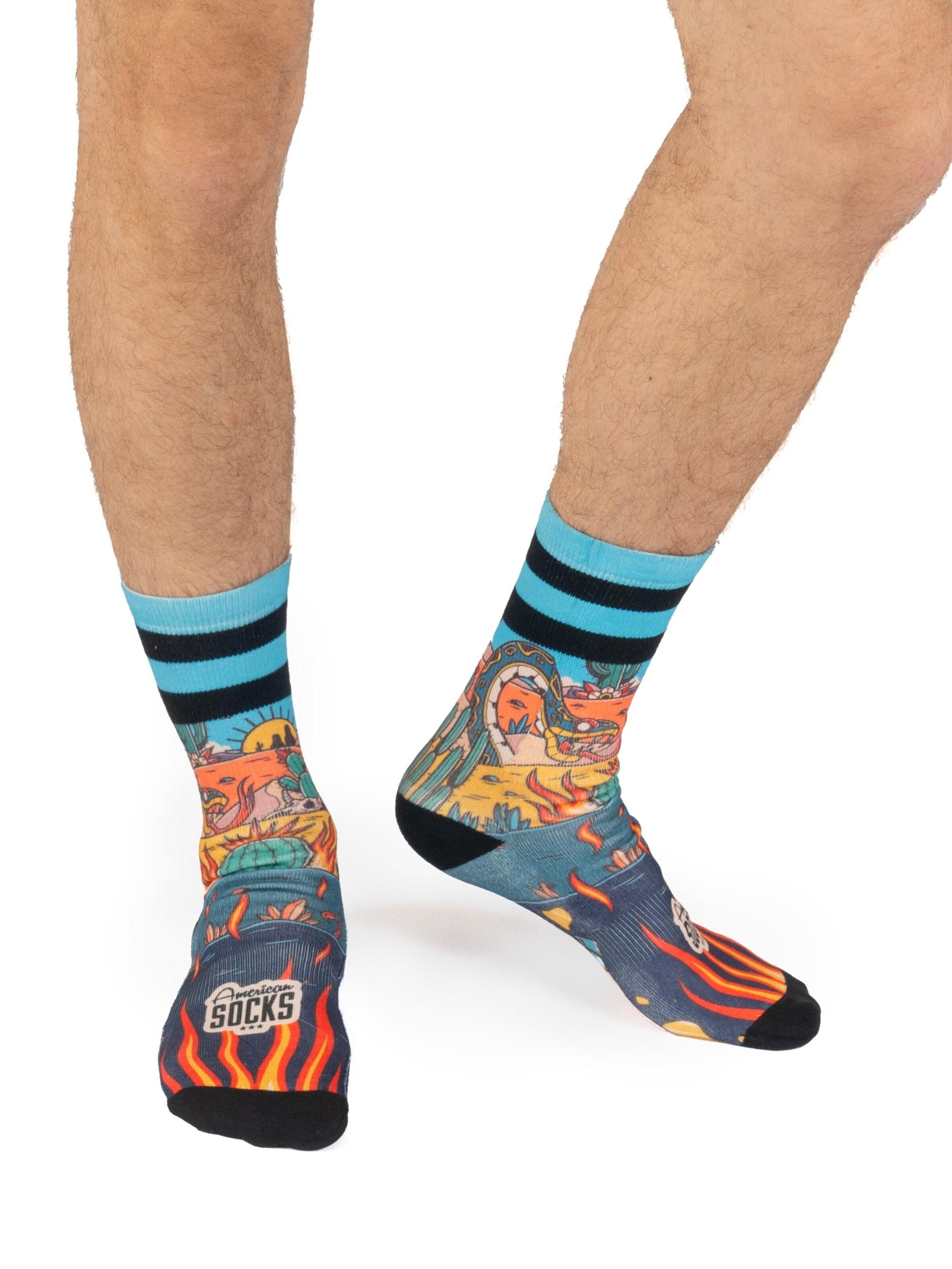 American Socks - Calcetines 'Rattlesnake - Mid High' en Mezcla de colores: frente