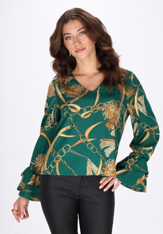 faina Blouse in Green: front