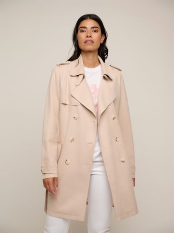 RINO & PELLE Between-Seasons Coat 'Kyona' in Beige: front