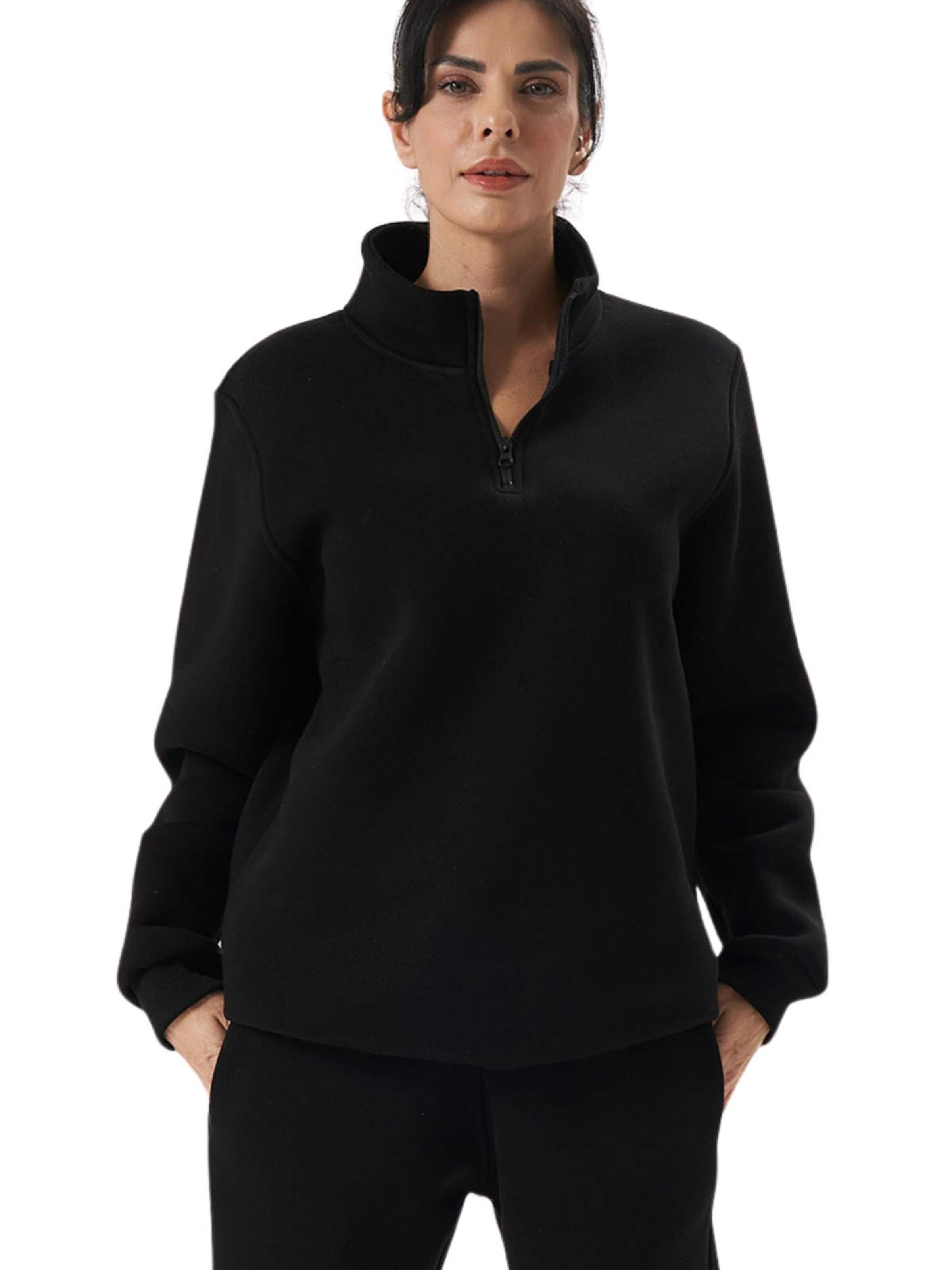 LOUIS LECLER Sweatshirt 'Sage' in Zwart