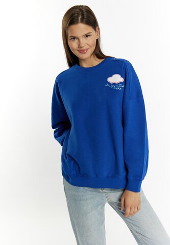 MYMO Sweatshirt 'Keepsudry' in Blue: front