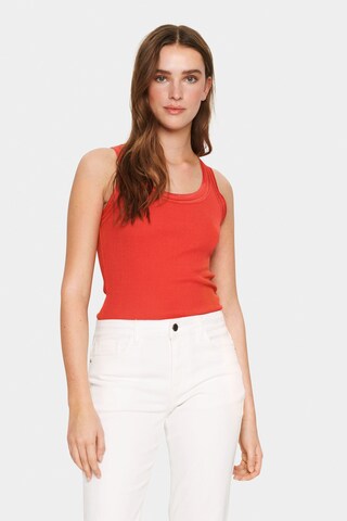 SAINT TROPEZ - Top 'Maya' em vermelho: frente