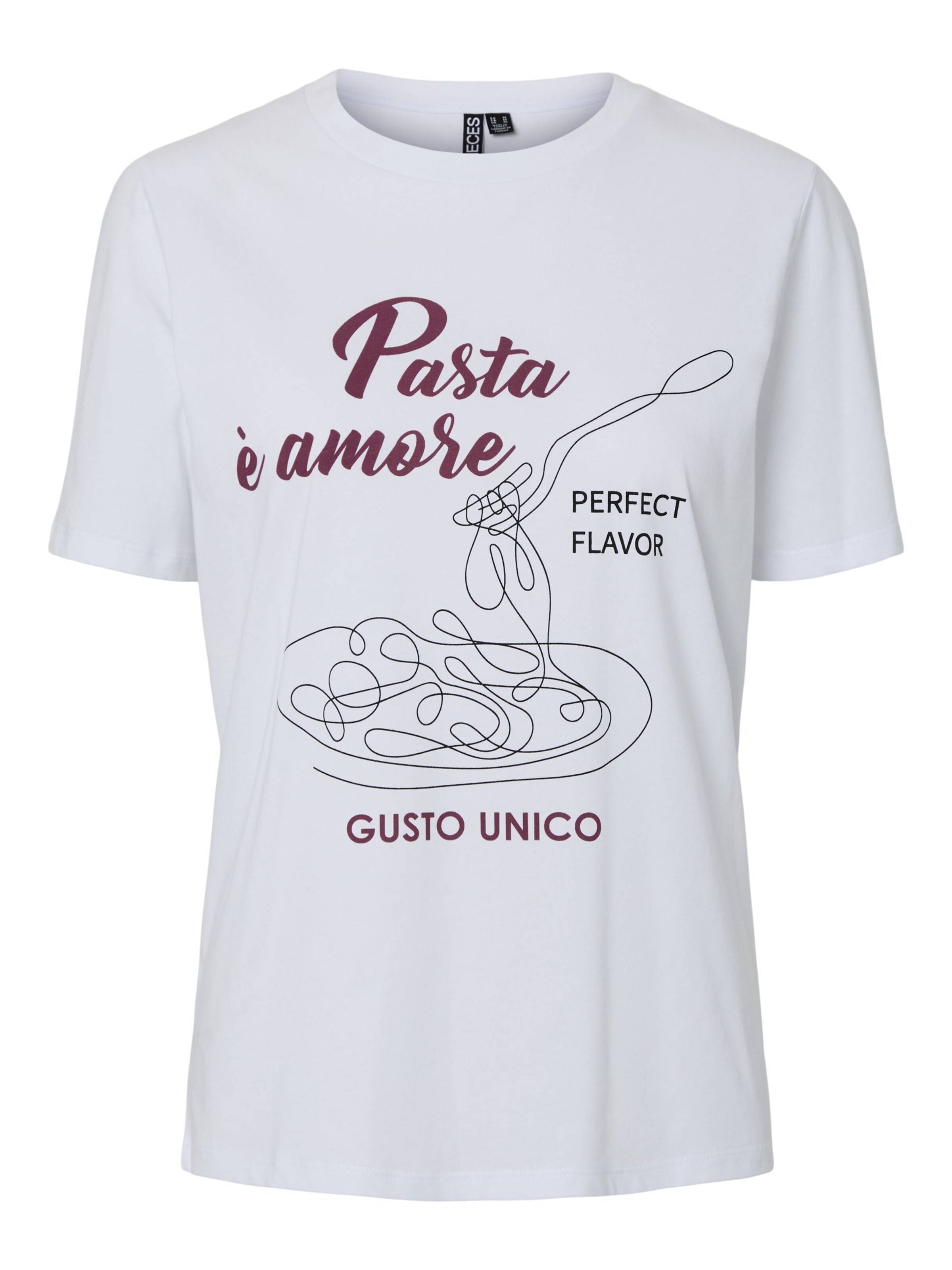 Maglietta 'PCJilliane' di PIECES in bianco: frontale