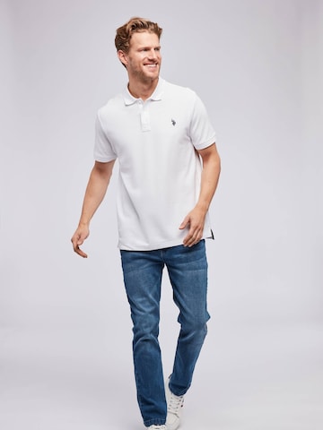 U.S. POLO ASSN. Overhemd 'Alfred' in Wit: voorkant