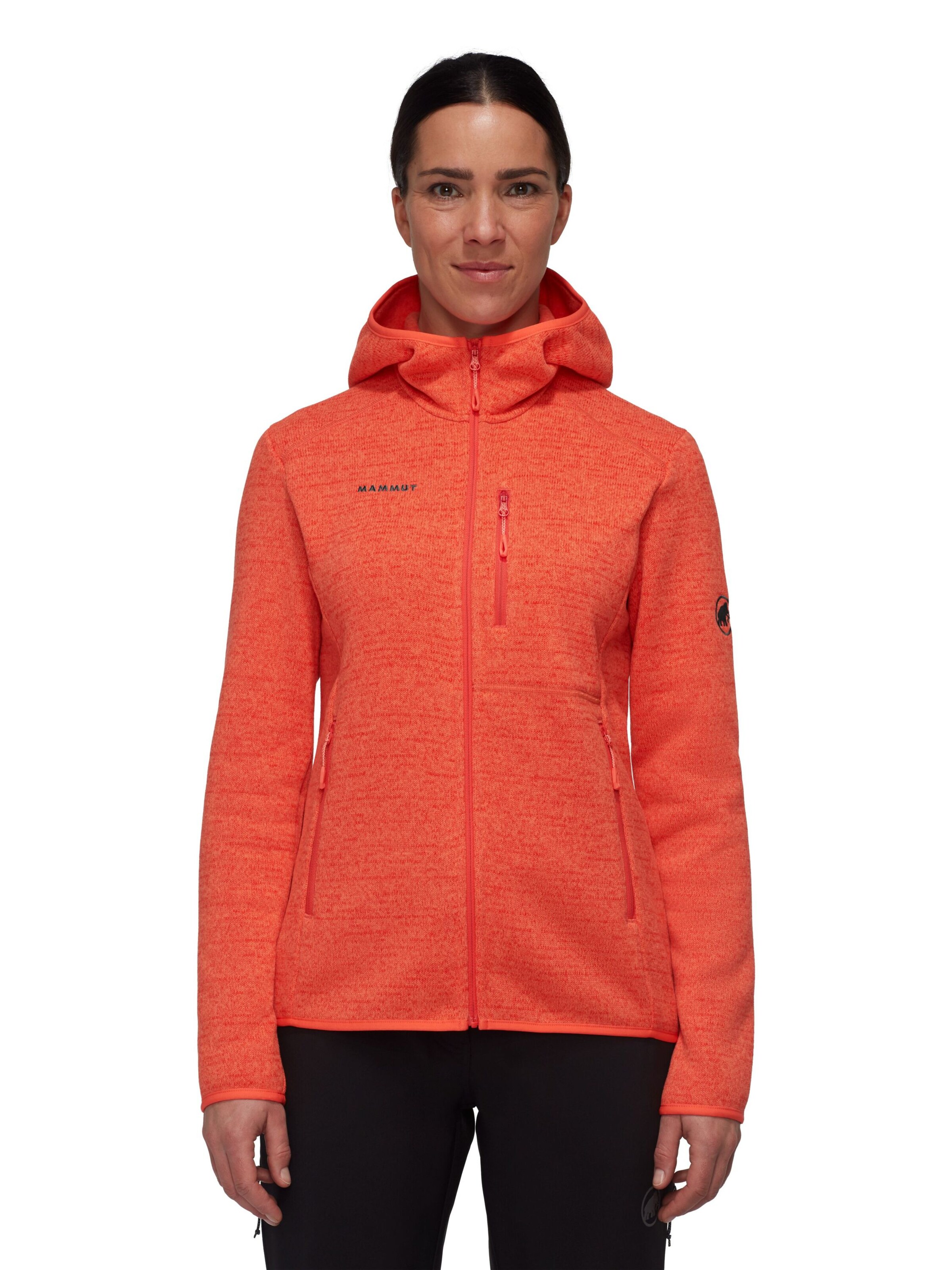 MAMMUT Athletic Fleece Jacket in Orange: front
