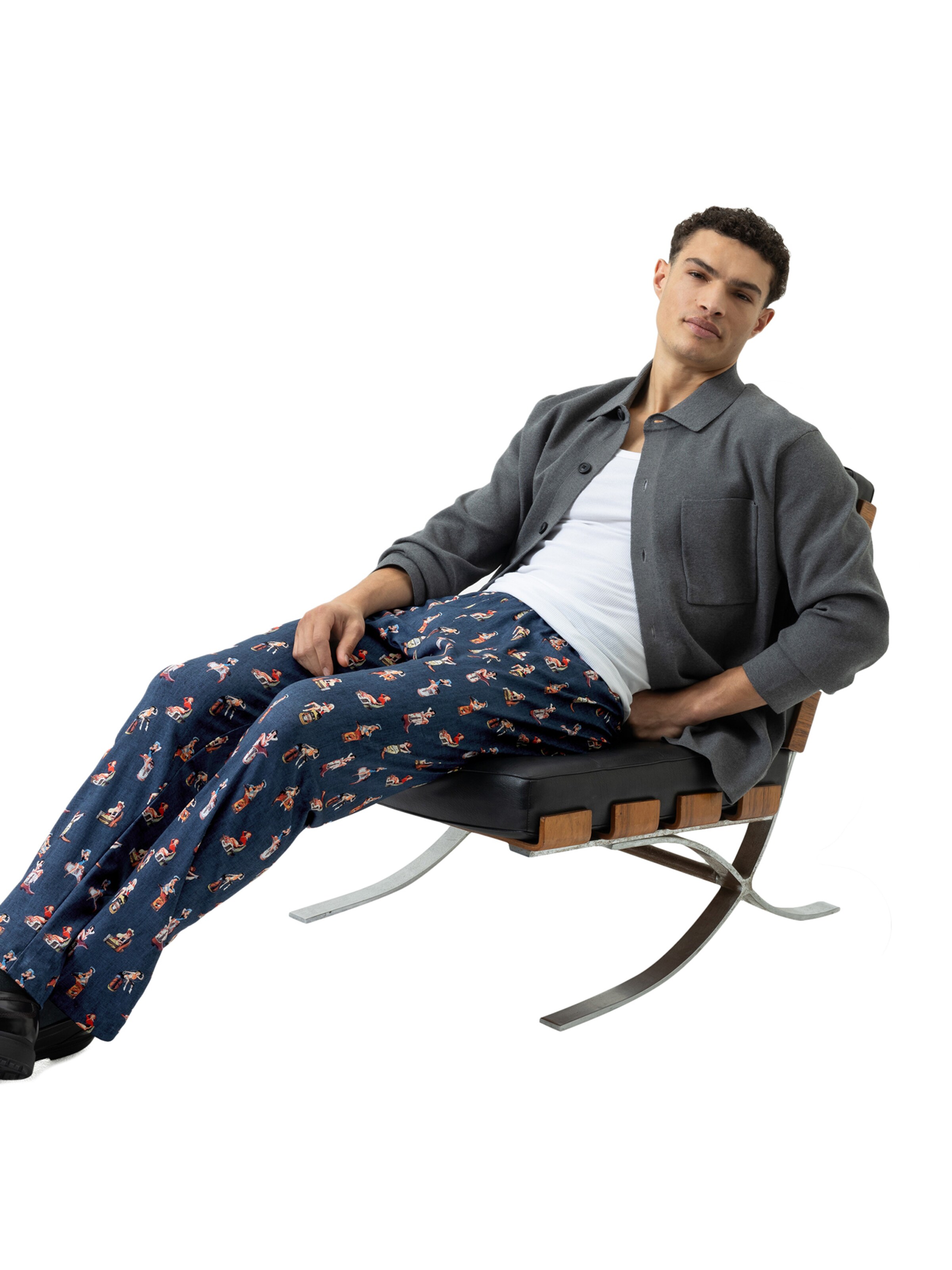 Pantalon de pyjama 'Pretty Cowgirl' Mey en bleu