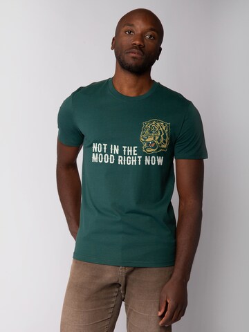 Maglietta 'Not In The Mood' di Watapparel in verde: frontale