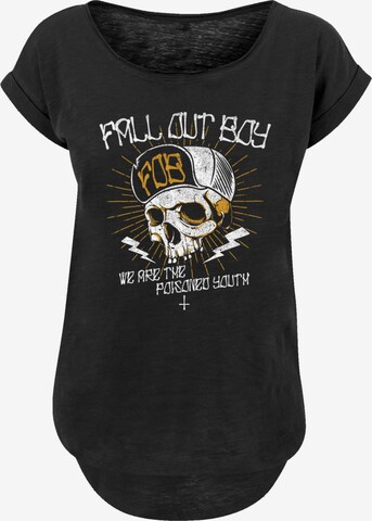 F4NT4STIC T-Shirt 'Fall Out Boy Chest Youth Skull' in Schwarz: predná strana