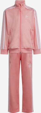Tuta da jogging 'Adicolor Firebird' di ADIDAS ORIGINALS in rosa: frontale