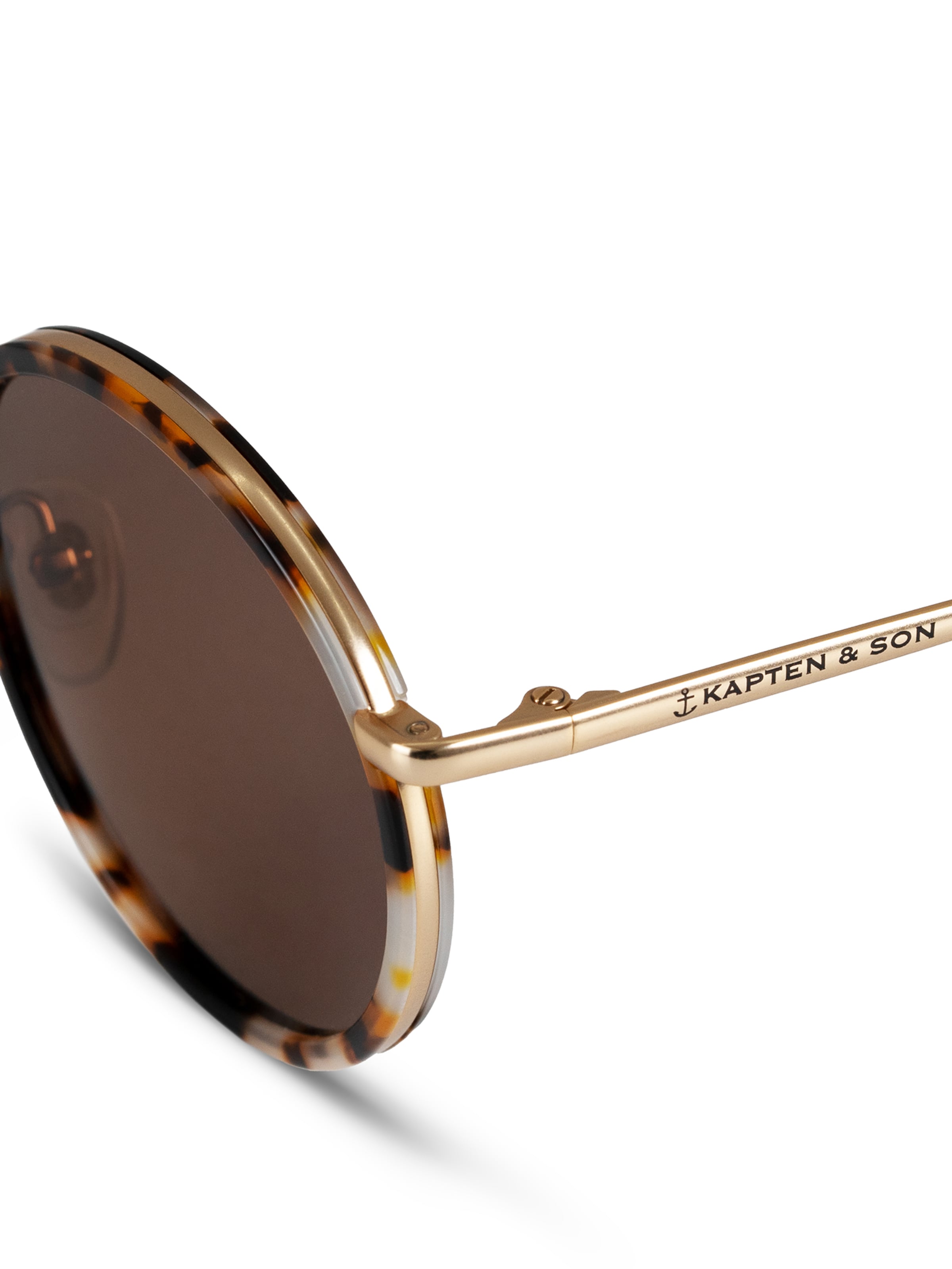 Kapten & Son Sunglasses 'Amsterdam Desert Speckled Brown' in Brown