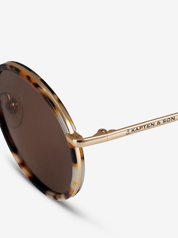 Kapten & Son Sunglasses 'Amsterdam Desert Speckled Brown' in Brown