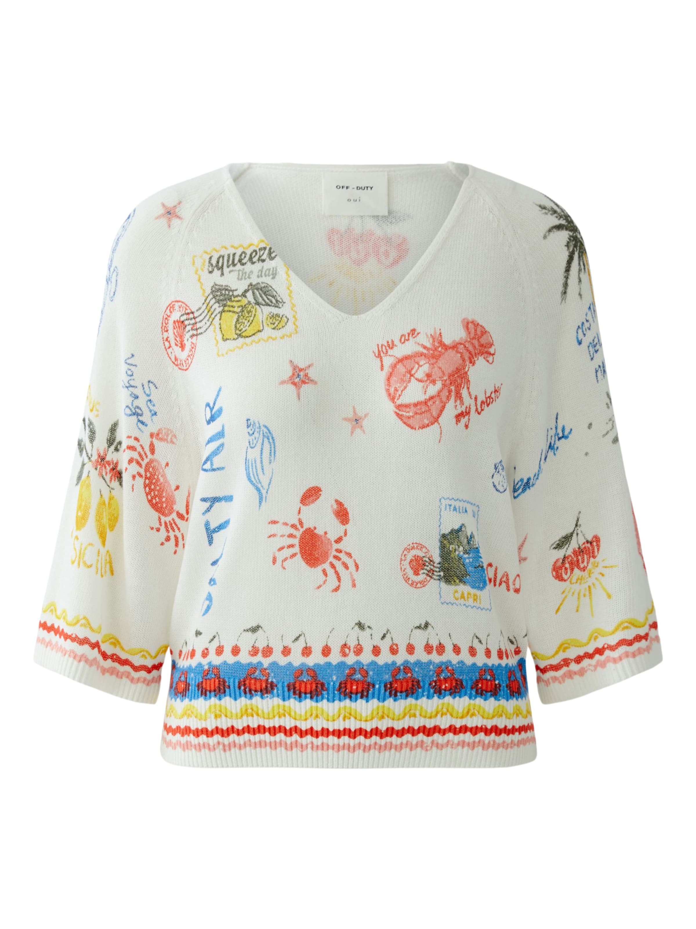 OUI Sweater in White: front