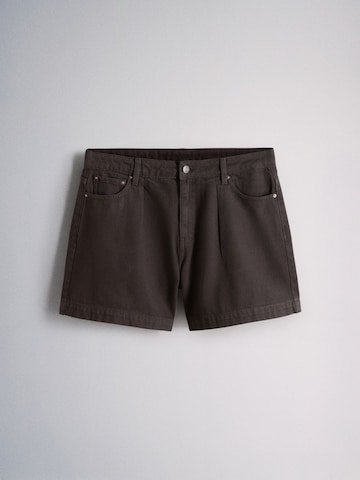 The Set Regular Bandplooi jeans in Beige