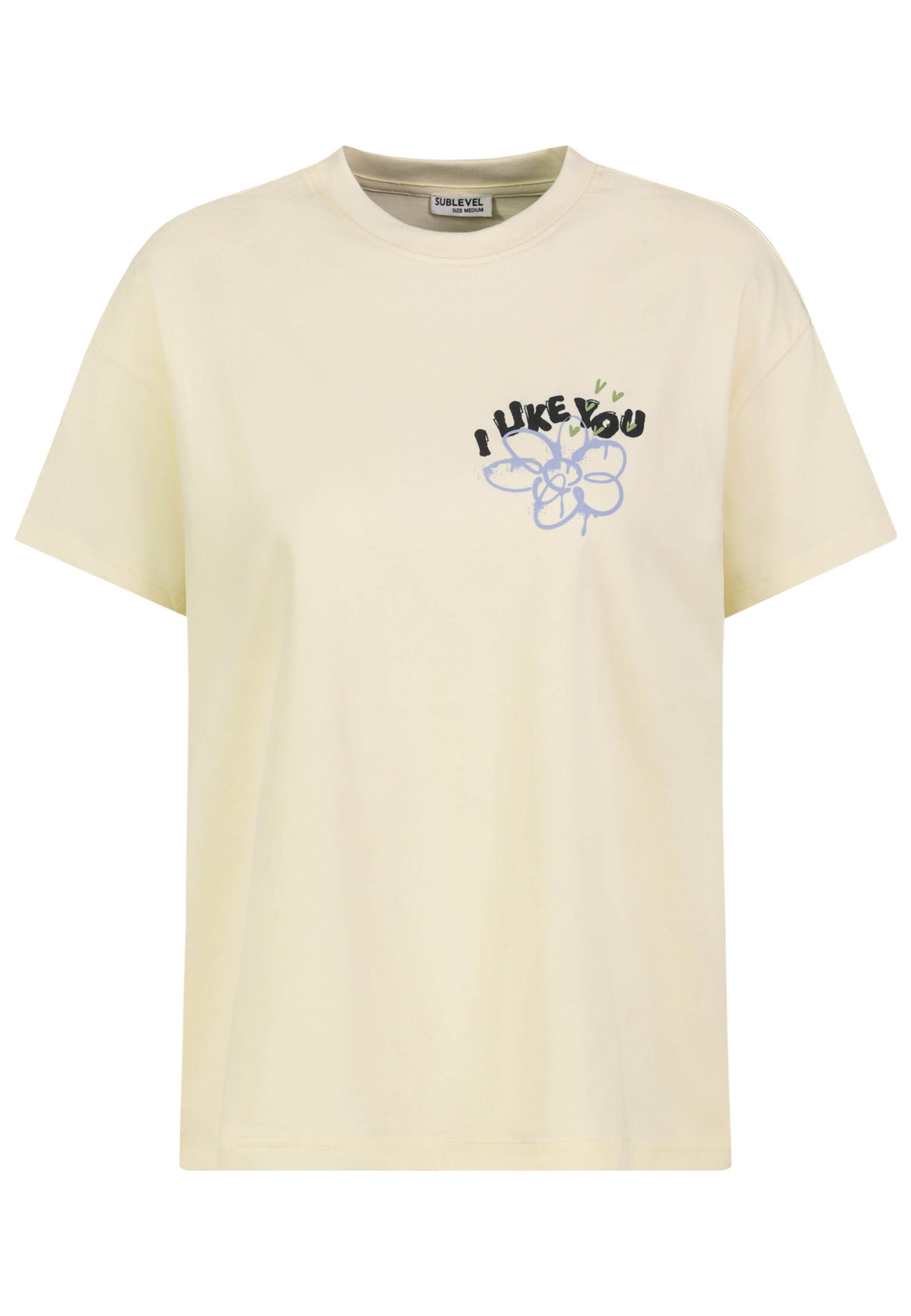 Sublevel T-Shirt in Gelb: Vorderseite
