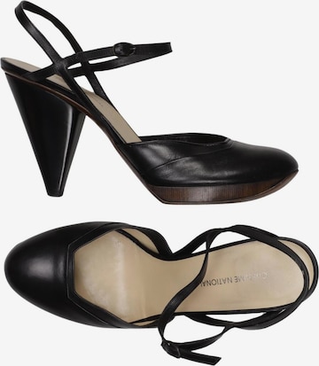 CoSTUME NATIONAL Sandalen 40 in Schwarz: Vorderseite