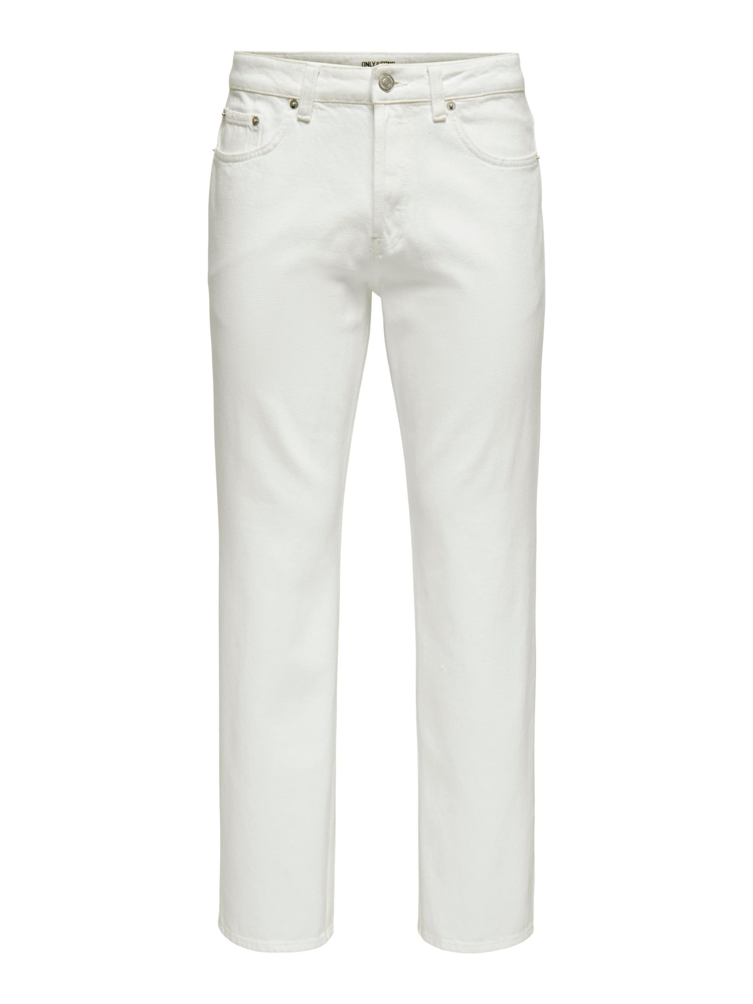 Only & Sons - regular Vaquero 'ONSEdge' en blanco: frente