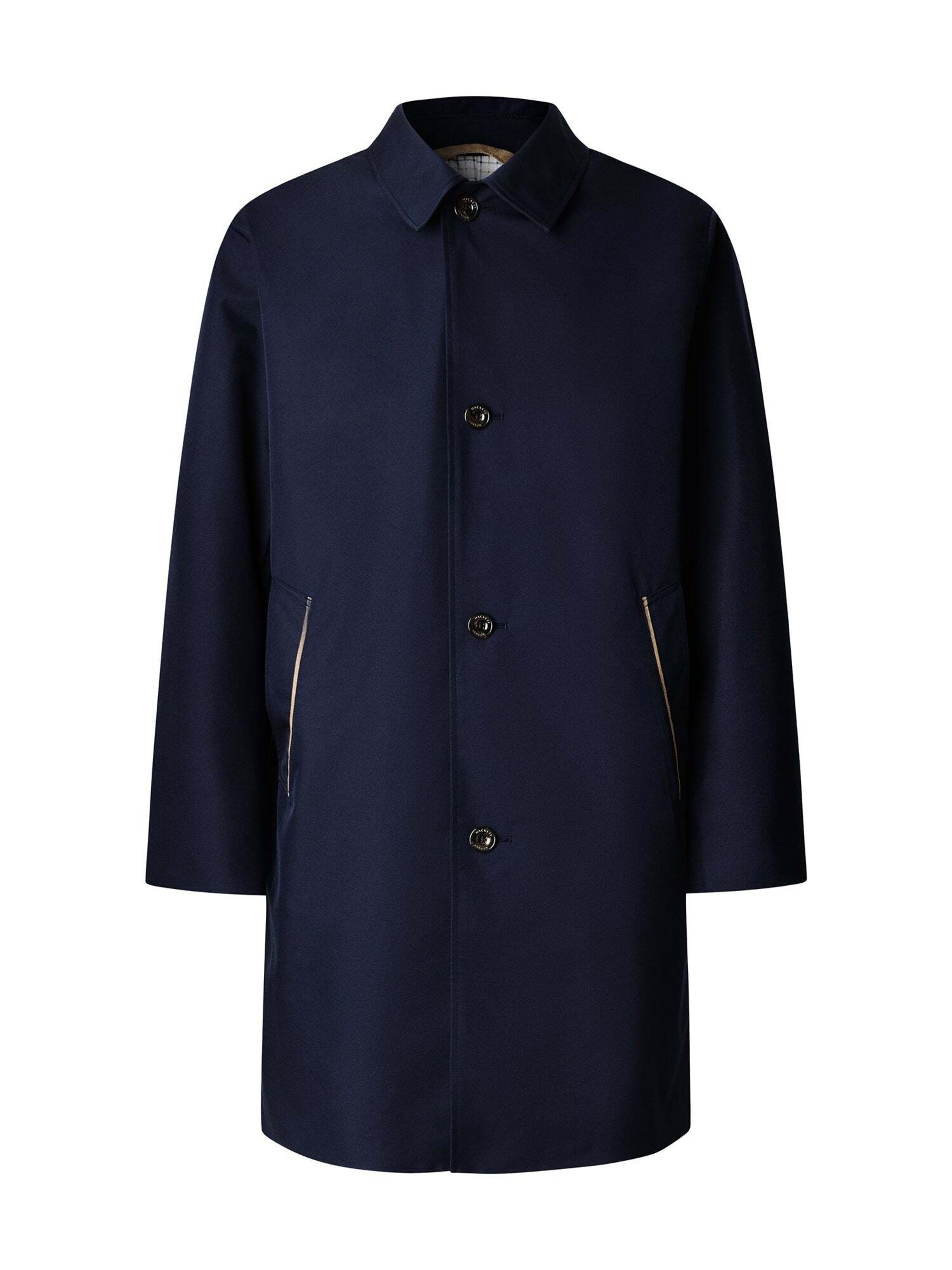 Hackett London Between-seasons coat 'Belgravia' in Blue: front