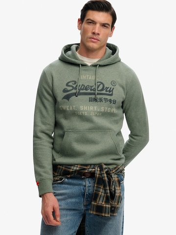 Superdry & Co Bluzka sportowa 'Heritage' w kolorze zielony: przód