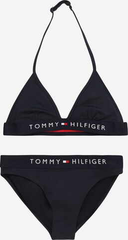 Tommy Hilfiger Underwear Trójkąt Bikini w kolorze niebieski: przód