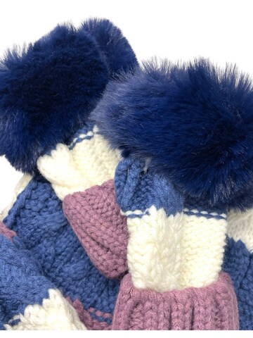 Kumixi Beanie 'Set: Mütze & Loop Schal & Handschuhe' in Purple