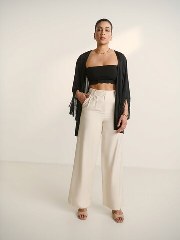 Wide leg Pantaloni con pieghe 'Avena' di Guido Maria Kretschmer Women in beige