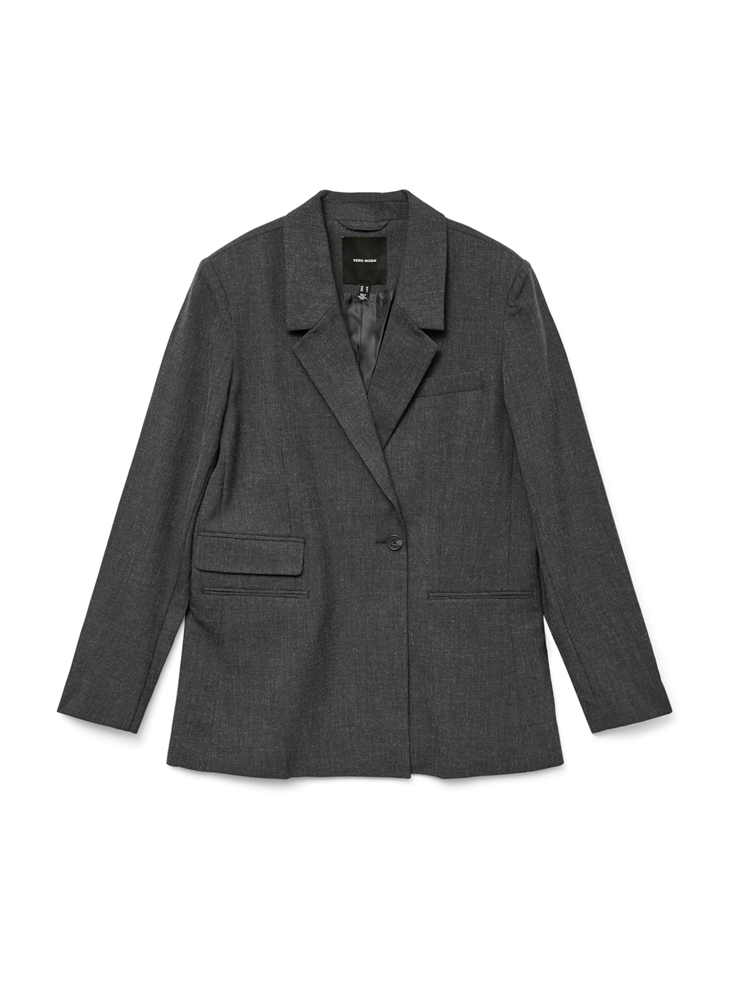 VERO MODA Blazer 'VMBESTIE' in Grey: front