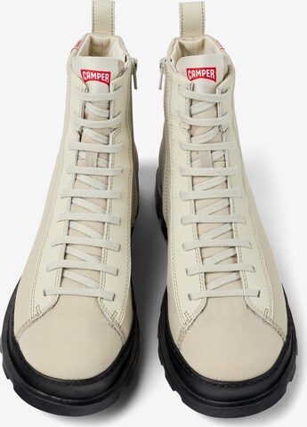 CAMPER Lace-Up Boots 'Brutus' in Beige