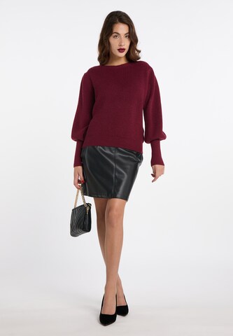 Pullover 'Tylin' di faina in rosso