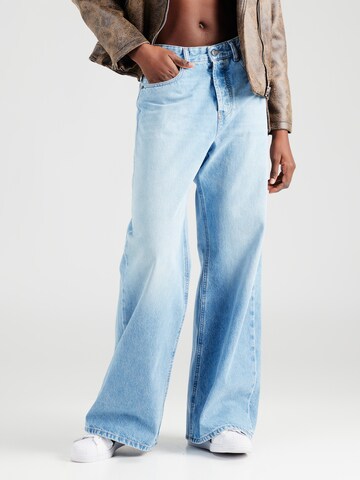 DIESEL Wide leg Jeans '1996 D-SIRE' in Blauw: voorkant