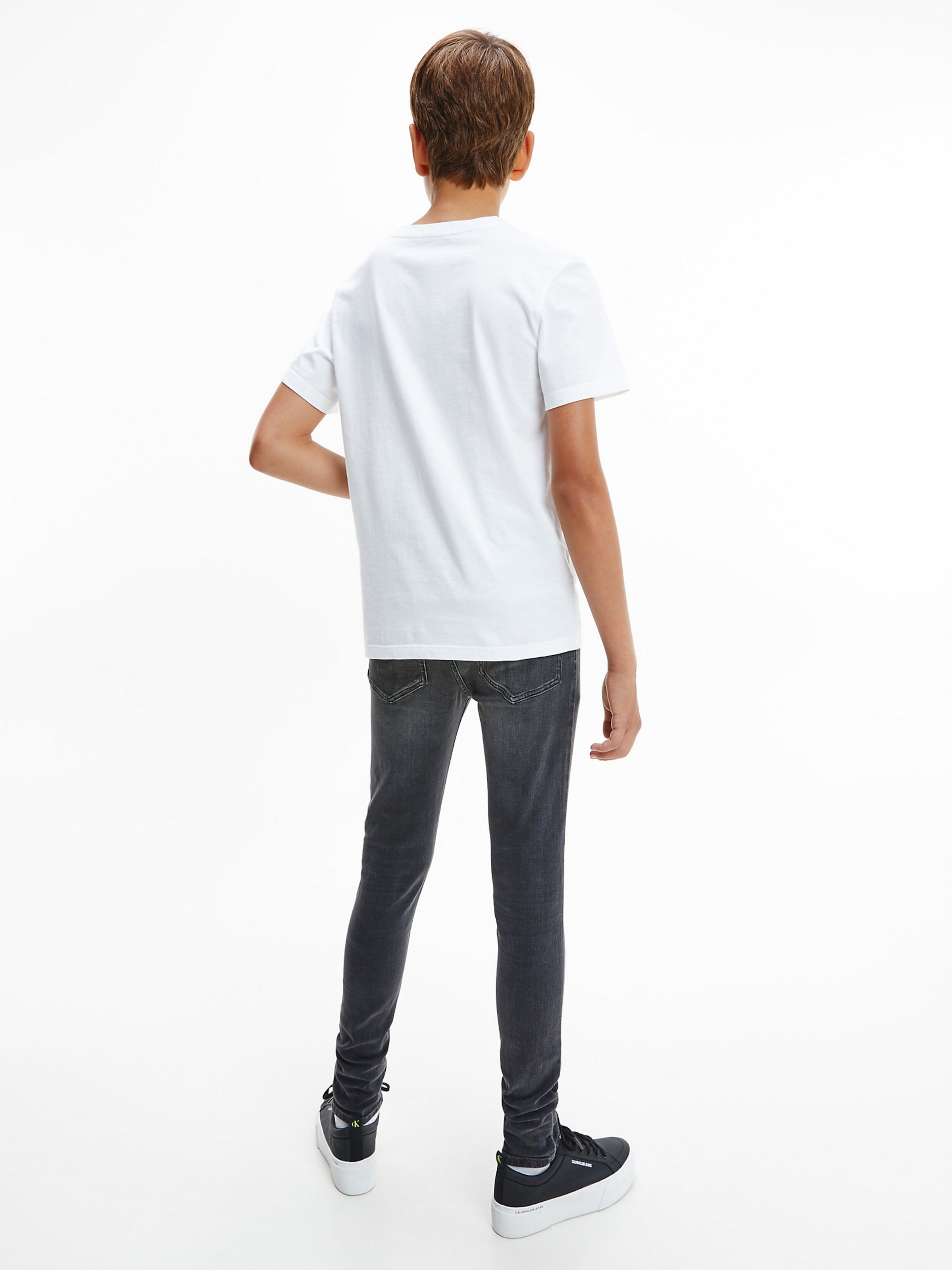 Enfants T-Shirt Calvin Klein Jeans en Blanc 