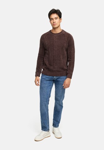 INDICODE JEANS Trui 'INOlio' in Bruin