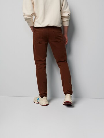 Coupe slim Pantalon MEYER en bronze