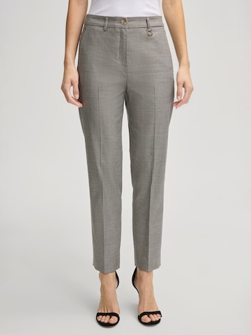 Coupe slim Pantalon à plis 'Pietra' JOOP! en gris : devant
