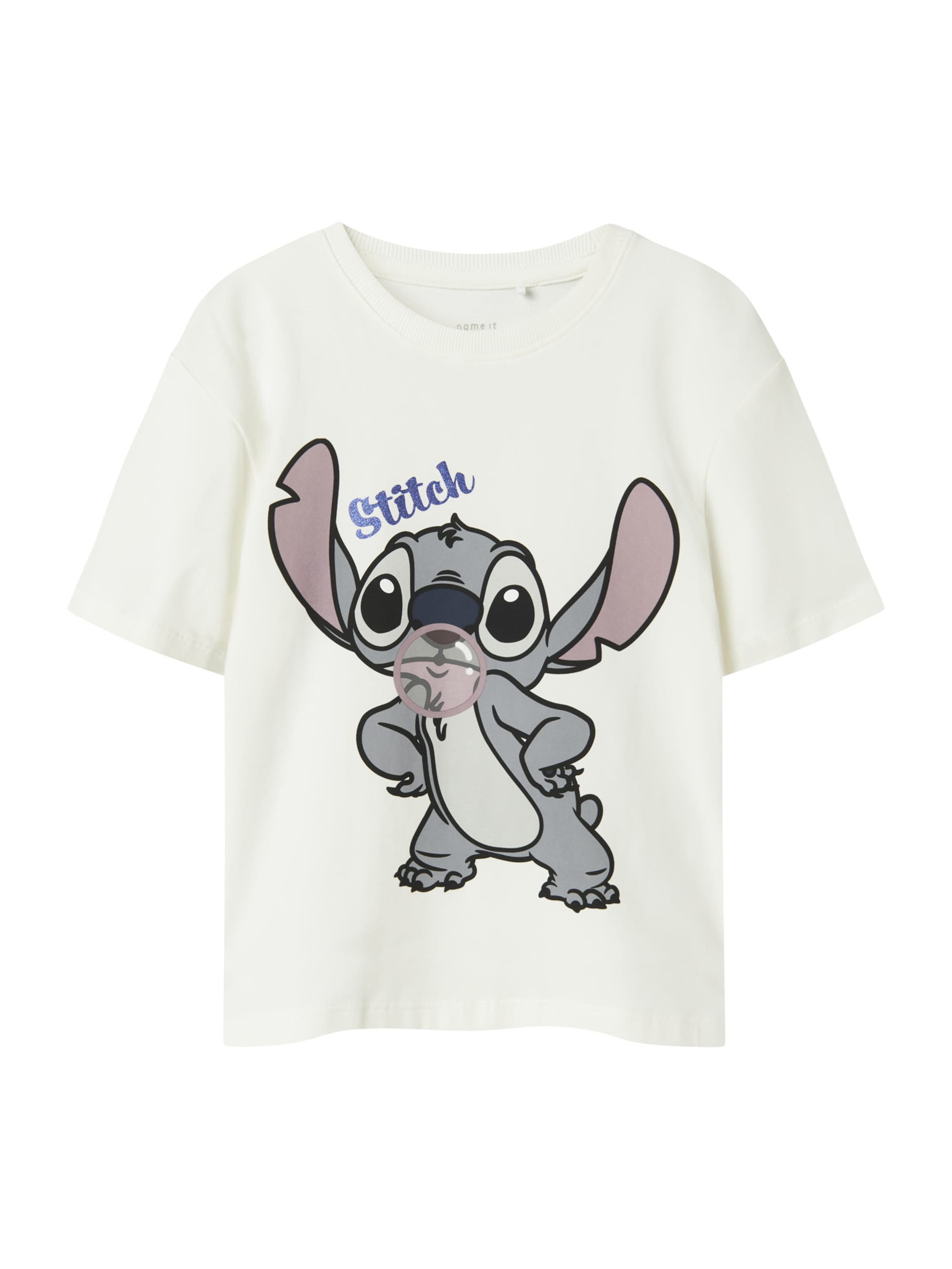 NAME IT Bluser & t-shirts 'NKFAkun Stitch' i hvid: forside