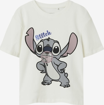 NAME IT Футболка 'NKFAKUN STITCH' в Белый: спереди