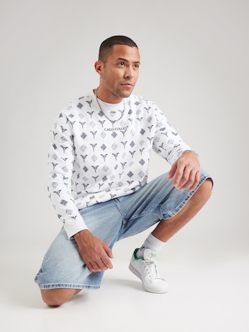 Carlo Colucci Sweatshirt 'Faistnauer' i vit: framsida