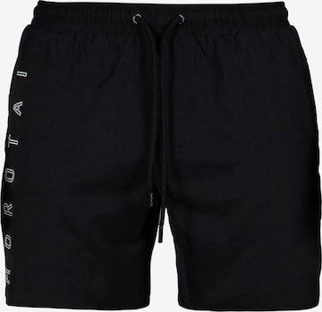 MOROTAI Regular Board Shorts in Black: front
