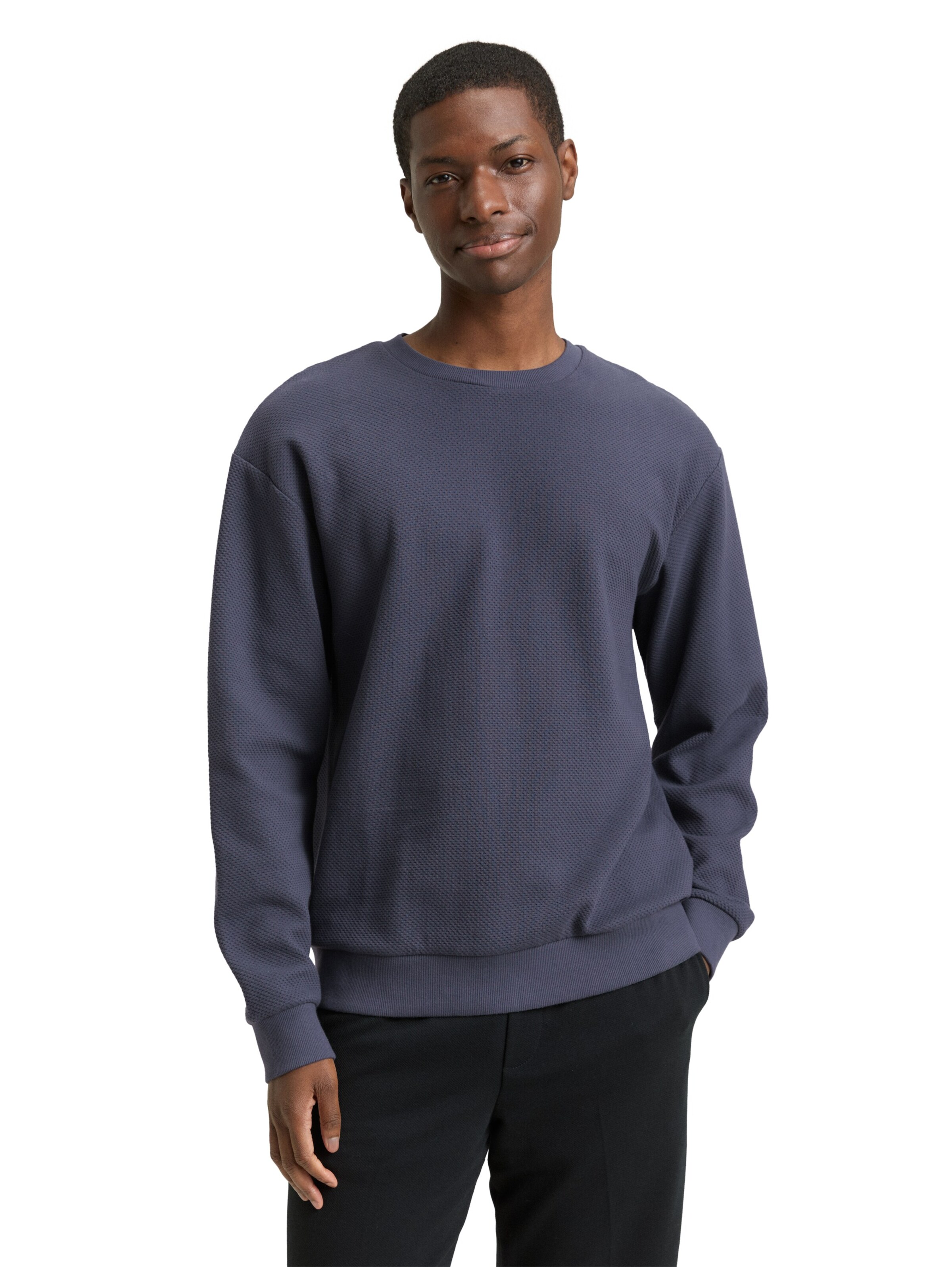 TOM TAILOR DENIM Sweatshirt in Grau: Vorderseite