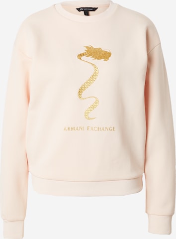 ARMANI EXCHANGE Sweatshirt in Pink: predná strana