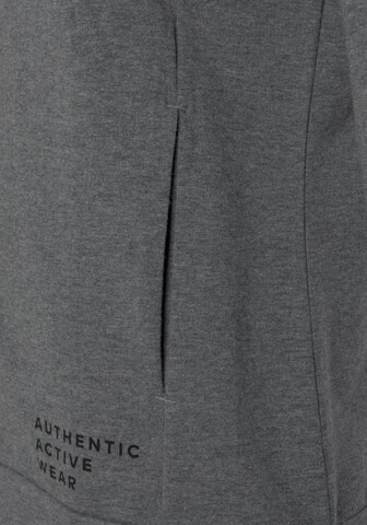 VIVANCE Athletic Zip-Up Hoodie in Grey