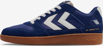 Hummel Platform trainers in Blue: front