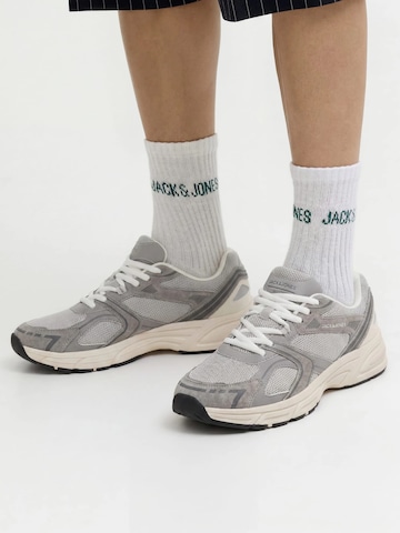 JACK & JONES Athletic lace-up shoe 'Wastra' in Grey